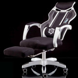 Gaming Chair with Footrest Massage Lifted Gaming Chair Rotation and Reclining Office Chair