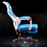 Gaming Chair with Footrest Massage Lifted Gaming Chair Rotation and Reclining Office Chair
