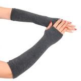 Women Long FINGERLESS GLOVES Warm