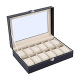 Stylish Leather Jewelry Box Makeup Casket Jewelry Travel Watch Case Ring Storage Container Tools Box Accessory