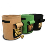 Plant Bag Potato Grow Container Bag DIY Planter PE Cloth Planting Vegetable Gardening Thicken Vegetable Pot Planting Grow Bag