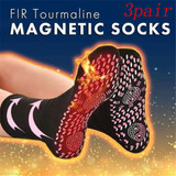 3 Pairs Self Heating FIR Tourmaline Magnetic Health Care Socks Therapies Magnetic Socks Unisex Massage Socks Regulate Blood Flow