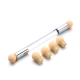 Dual-ended UV Gel Painting Nail Gradient Brush Art Sponge Puff Pen Manicure Gift