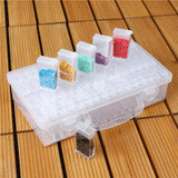 64 Slots Bottles Diamond Painting Storage Box Plastic Nail Art Organizer Rhinestone Beads Case Holder Container Kits