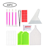 5D Diamonds Painting Tools and Accessories Kits with Diamond Painting Roller Paste Drill Cross Stitch Diamond Tool Self-sealing