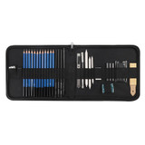 33pcs Professional Sketching Drawing Set Bag Graphite Charcoal Pencil Kit Painting Supplies for Art Students School Artists
