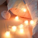 Led solar light string bee light string bubble water wafer ball light ins outdoor garden decoration lantern