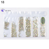 Multicolor Nail Art Rhinestones Glitters Nail Tips Decoration Manicure Tool DIY