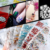 Multicolor Nail Art Rhinestones Glitters Nail Tips Decoration Manicure Tool DIY