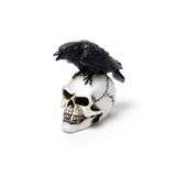 Poe's Raven Skull Miniature, Alchemy Gothic