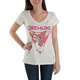 Gremlins Juniors Retro Vintage V-Neck Gizmo Tee