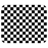 Black and White Checkered Mousepad
