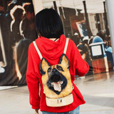 German Shepherd Head Backpack / Shoulder Bag
