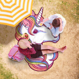 Unicorn Shaped Beach Towel