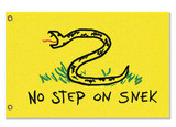 No Step on Snek Drawn Flag