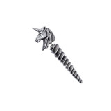 Unic-Horn Faux Stretcher Earring, Alchemy Gothic