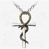 Ankh of Tau Pendant Necklace, Alchemy Gothic