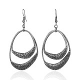 Ethnic Vintage Leaf Suspension Dangle Drop Earrings Boho Bohemian Accessories