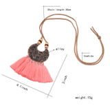 Vintage Ethnic Tassel Pendant Necklace Boho Bohemian Accessories
