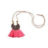 Vintage Ethnic Tassel Pendant Necklace Boho Bohemian Accessories