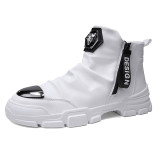PU Leather Fashion Motorcycle Boots