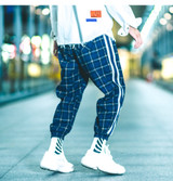 Hip Hop Plaid Stripe Patchwork Harem Pants Hip Hop Plaid Stripe Patchwork Harem Pants