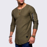 long-sleeved cotton T-shirt
