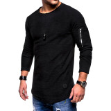 long-sleeved cotton T-shirt