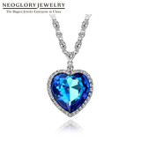 Heart of Ocean Blue Heart Necklace Heart of Ocean Blue Heart Necklace