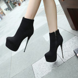 Platform Elegant Sexy Extreme Fetish Thin High Heels Zip Up Ankle Boots Platform Elegant Sexy Extreme Fetish Thin High Heels Zip Up Ankle Boots