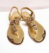 rhinestone solid elastic band casual sandals