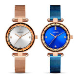 Rose Gold Luxury Lovers Bracelet Watch