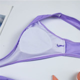 Sexy Pink Patchwork Bikini