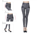 Slim Faux Denim Jeans Leggings Slim Faux Denim Jeans Leggings