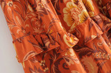 Vintage chic floral print ruffles High Elastic Waist Maxi Boho Bohemian Skirts