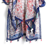 Vintage Floral Print Blouse Boho Bohemian Kimonos Vintage Floral Print Blouse Boho Bohemian Kimonos
