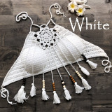 Bikini Halter Crochet Lace Knit Boho Bohemian Tops