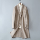 Woolen Double-Faced Wool Windbreaker Long Coat Woolen Double-Faced Wool Windbreaker Long Coat