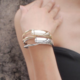Punk Alloy Big Bangles Bracelets