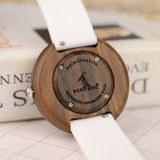 Color Silicone Strap Wood Watches