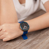 Color Silicone Strap Wood Watches