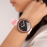 Color Silicone Strap Wood Watches