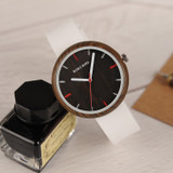 Color Silicone Strap Wood Watches
