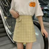 Vintage Plaid Short Skirts