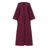 Long Sleeve Vintage Cardigans Casual Solid Loose Kimono Long Sleeve Vintage Cardigans Casual Solid Loose Kimono