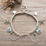 Starfish Shell Wave Anklets Boho Bohemian Accessories