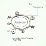 Starfish Shell Wave Anklets Boho Bohemian Accessories