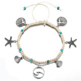 Starfish Shell Wave Anklets Boho Bohemian Accessories
