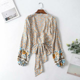 Vintage chic floral print rayon long sleeve Boho Bohemian Tops Vintage chic floral print rayon long sleeve Boho Bohemian Tops