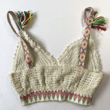 Ethnic Bralette Tassel Crochet Bandeau Bustier Halter Boho Bohemian Tops